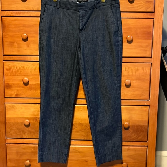 Banana Republic Chambray Hampton fit ankle pants. Size 2. - Picture 1 of 5
